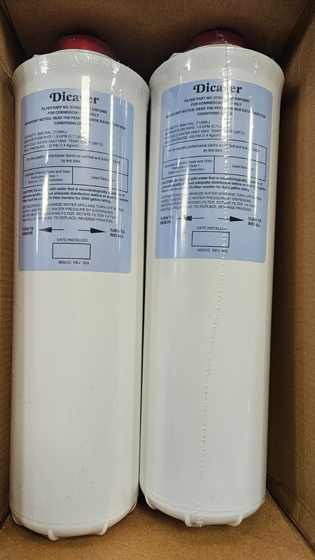 Dicaver 51300C Replacement water filter for Elkay 51300C EWF3000 ( 2 pack)