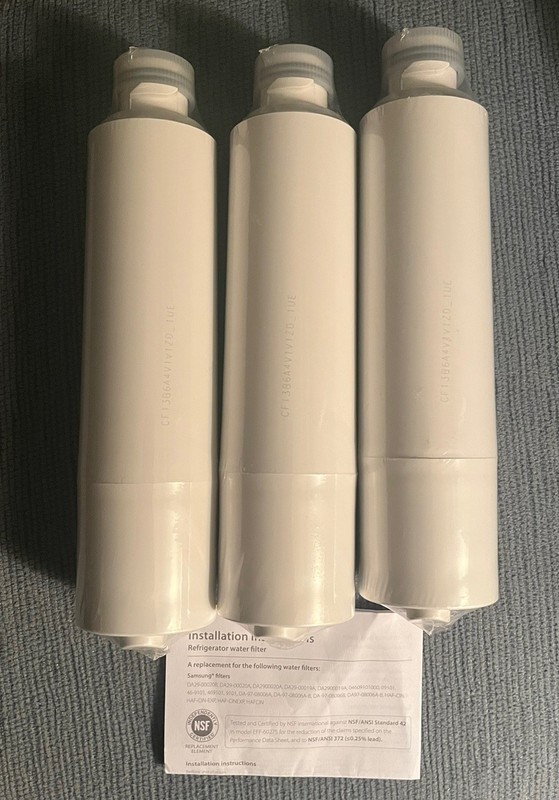 Waterdrop WD-F27 Water Fridge Filters 3 Pack! New SEALED gallery