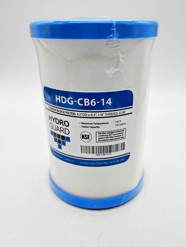 Hydro Guard HDG-CB6-14 Carbon Block Water Filter 0.5 Micron Replacement