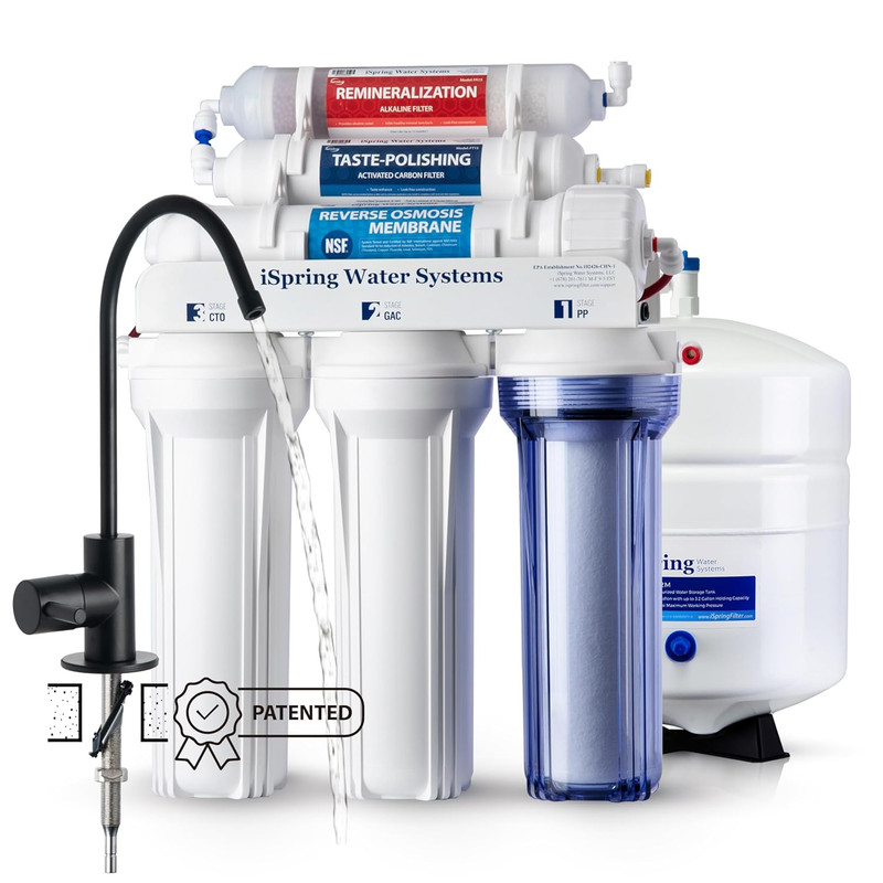 RCC7AK-BLK, NSF/ANSI 58 Certified, Alkaline 6-Stage Reverse Osmosis System with gallery