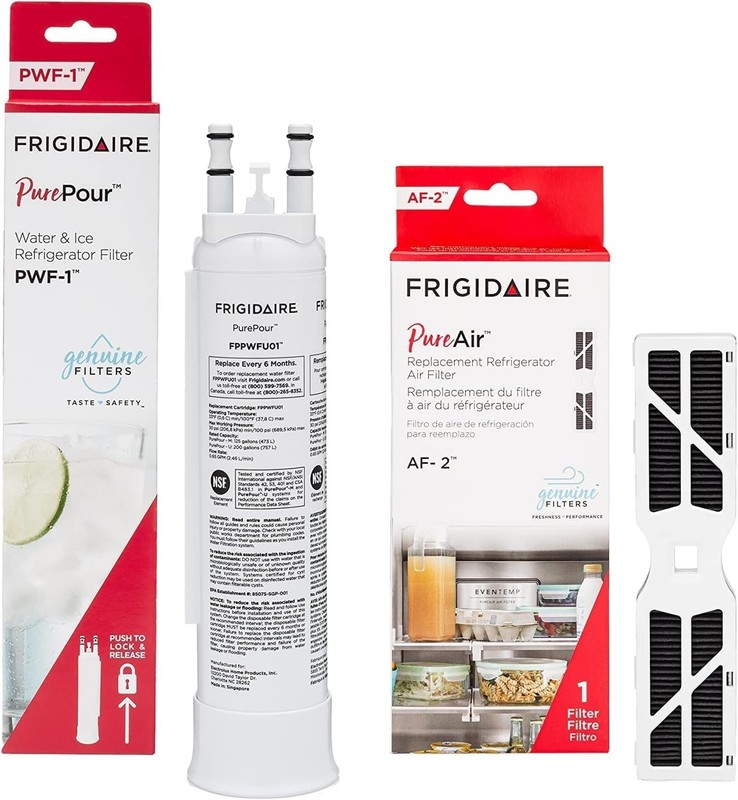 Frigidaire PurePour PWF-1 FPPWFU01 & PureAir AF-2 FRGPAAF2 Water & Air Filter... gallery