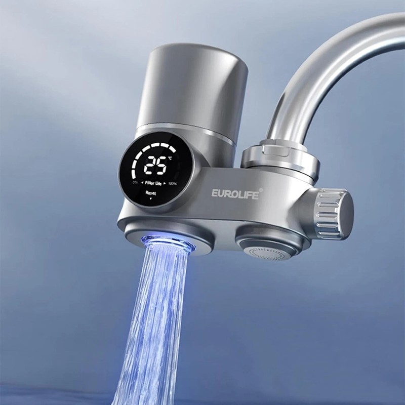 Combo , LED Sink Water Filter with UV Light and Real Time Filter Life Indicat... gallery