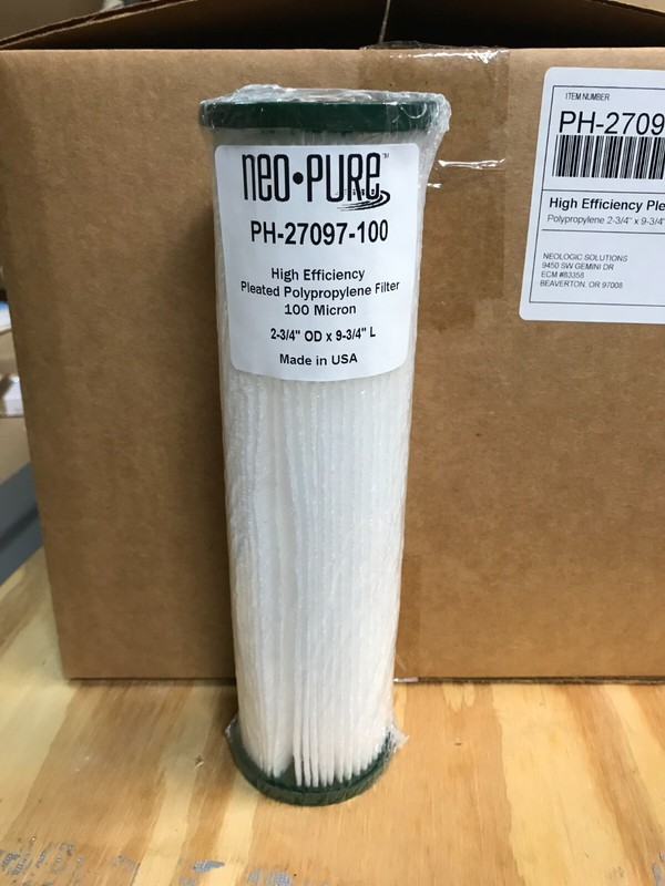 Water Filter – Neo Pure 27097 – 100 – 2 3/4″ x 9 3/4″ – 100 Micron