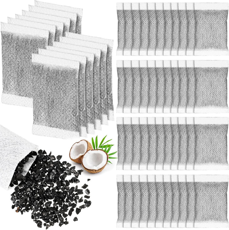 Lounsweer 100 Pcs Activated Charcoal Water Filter Coconut Shell Distiller gallery