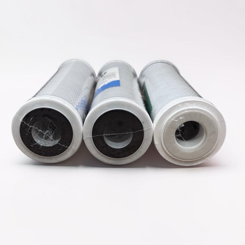 Lot of 3 Carbon Block Water Filters CTO Whole House RO DI Hydroponics 5µm 10x2.5 gallery