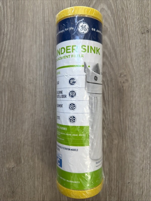 GE SmartWater FXULC Single Stage Standard 10 Inch Undersink Carbon Water Filter
