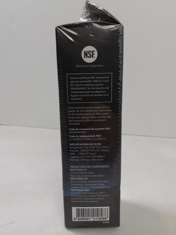 LG Water Filter Replacement Cartridge LT1000P/PC/PCS New in Sealed Original Pkg gallery