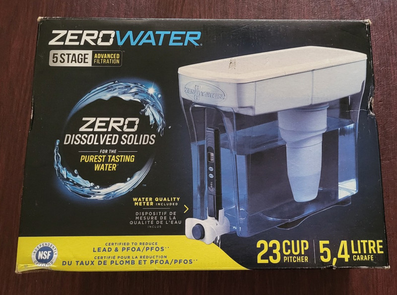 ZeroWater 23-Cup Dispenser Pitcher Ready-Pour 5-Stage Water Filter