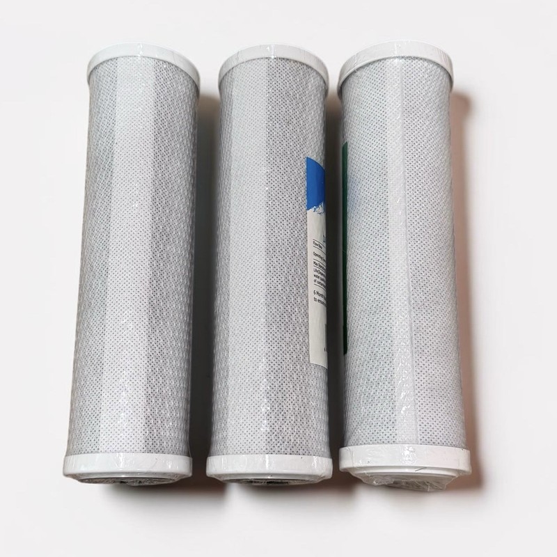 Lot of 3 Carbon Block Water Filters CTO Whole House RO DI Hydroponics 5µm 10x2.5 gallery