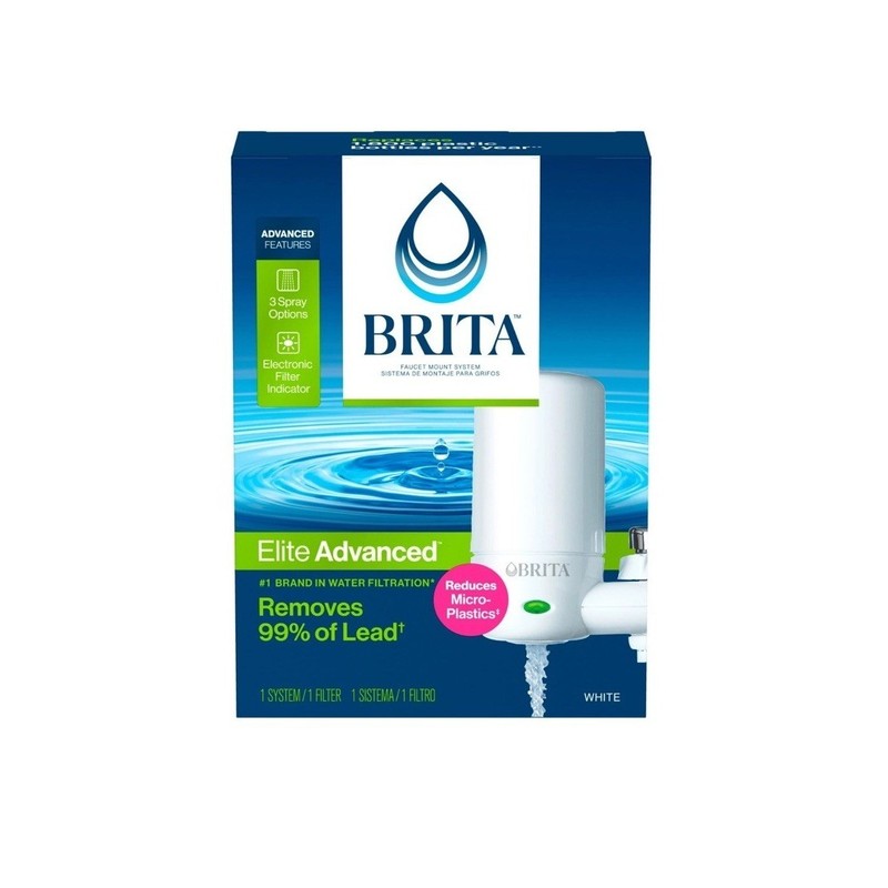 Brita Elite 35214 Basic Tap Water Faucet Filtration System – White