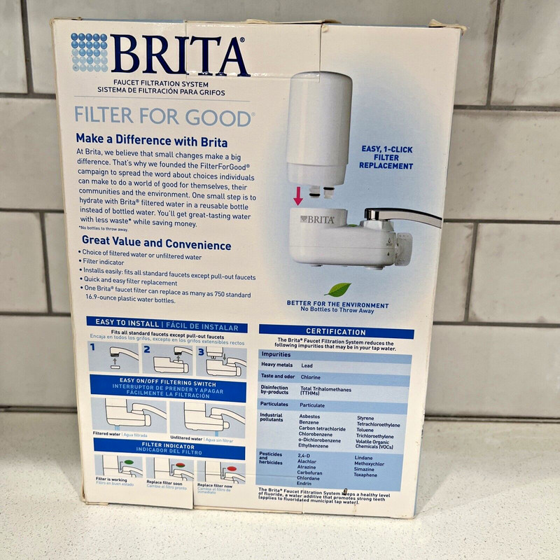 Brita Basic Tap Water Faucet Filtration System - White - New gallery