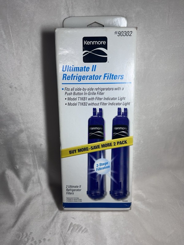 2 Kenmore Ultimate II Refrigerator Filters 4690302 – 2 Stage Filtration Open Box