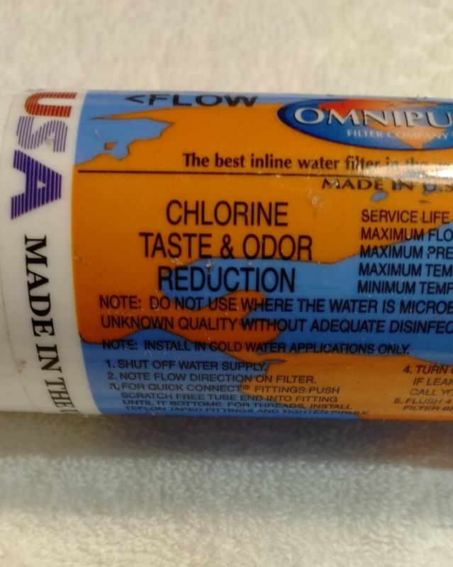 Omnipure In-line Chlorine Taste and Odor filter CL10RO T-33 gallery
