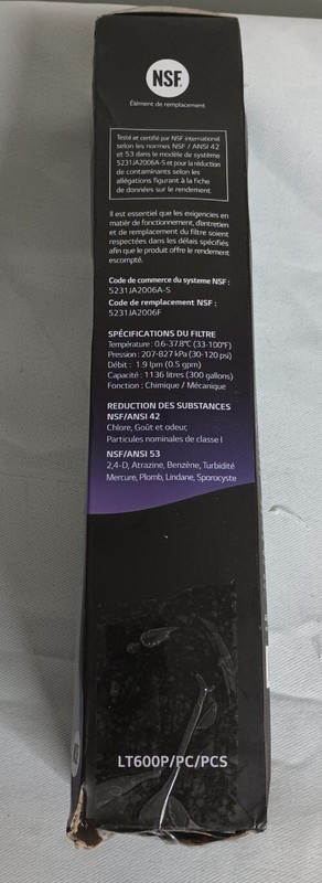 LG LT600P Replacement Refrigerator Water Filter New Open Box Factory Sealed gallery