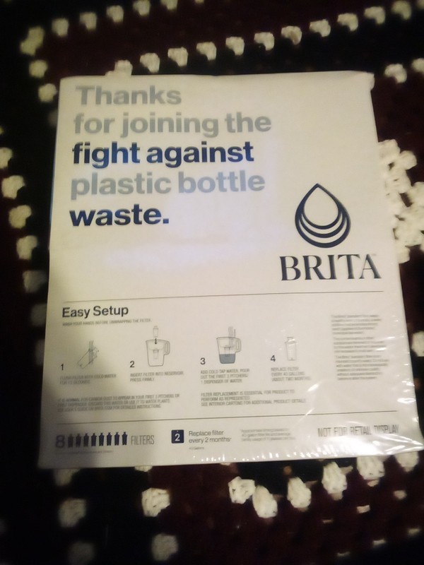 Authentic Brita OB03 Pitcher Replacement Filters – 8 Pack New/Sealed