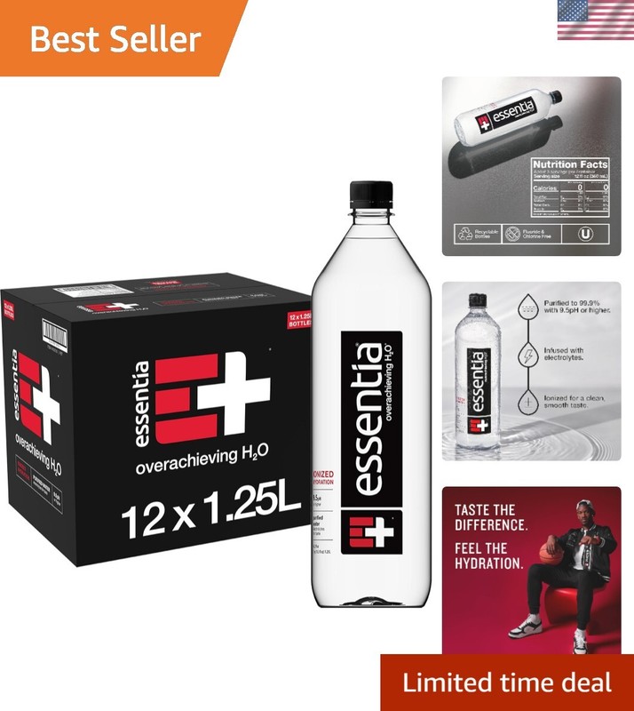 Electrolyte-Infused Alkaline Water with pH 9.5, Case of 12 – Ultimate Hydration