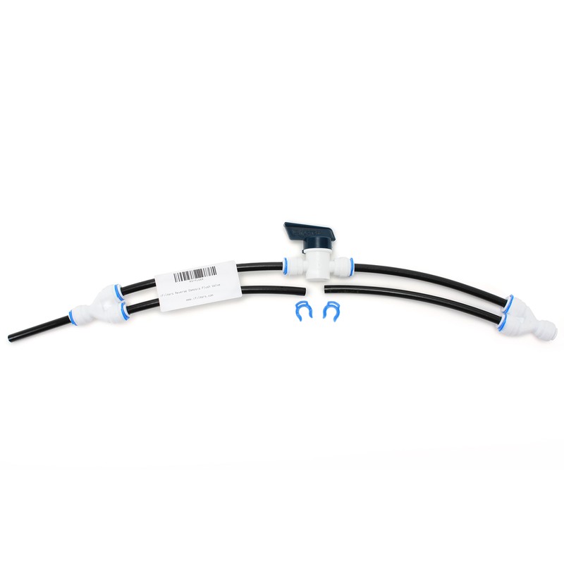 Reverse Osmosis RO Flush Kit Valve For Any Standard RO System, 1/4″ QC Ports