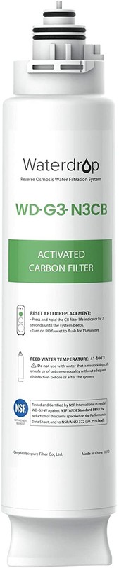 Waterdrop WD-G3-N3CB Filter, Replacement for WD-G3-W Reverse Osmosis System