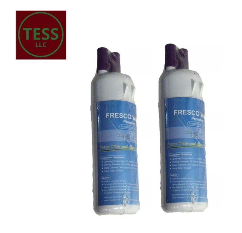 2 Pieces Filter Fresco Water Premium FSW370 VV10295370A 469081 469930 EDR1RD1