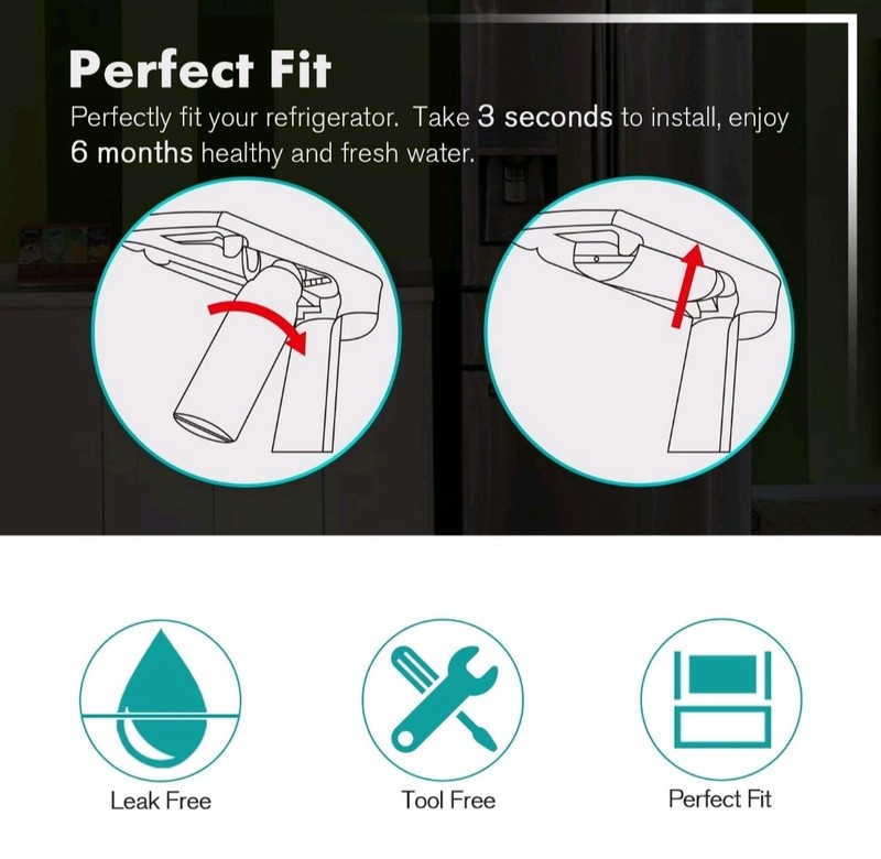 2x IcePure RWF4700BC Water Filter for Multiple Refrigerators- White gallery