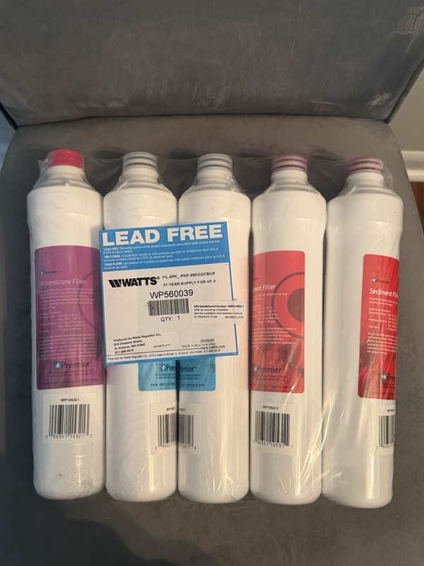 Watts Premier WP560039 Water Filter Cartridges for UF-3 System, 5 Filters