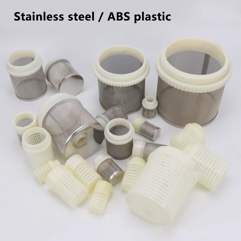 Stainless Mesh Filter Strainer Male/Internal Thread 1/2″ ~ 4″ Water Pipe plastic