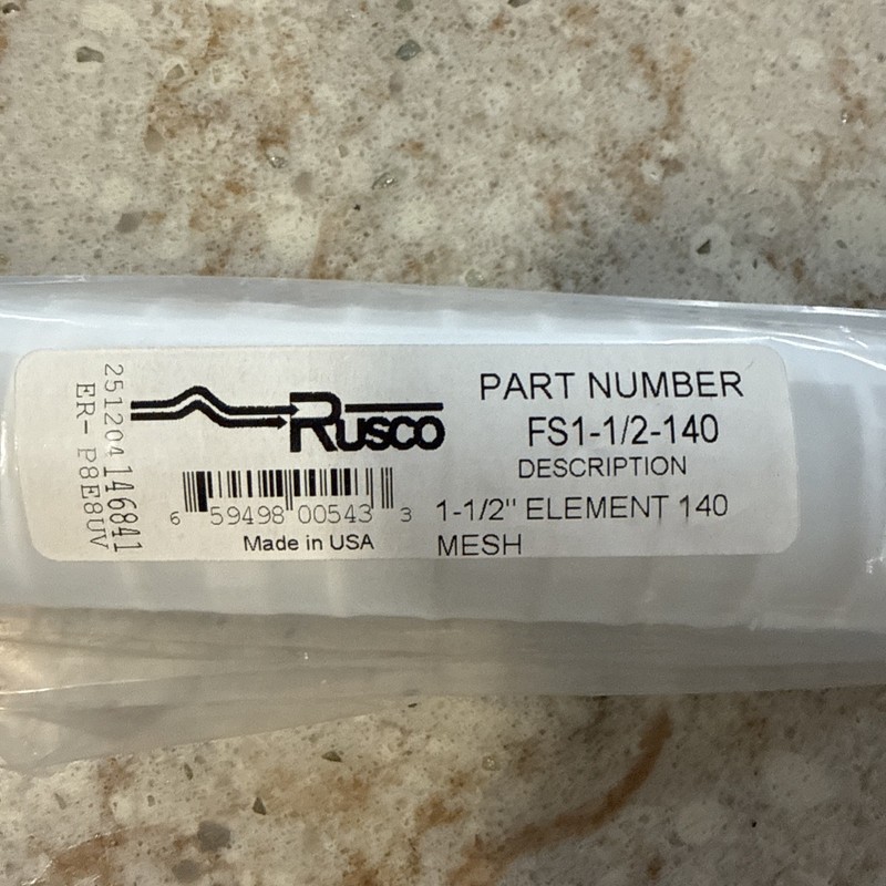 Rusco 1-1/2" Spin-Down Polyester Replacement Sediment Filter (140 Mesh) New gallery