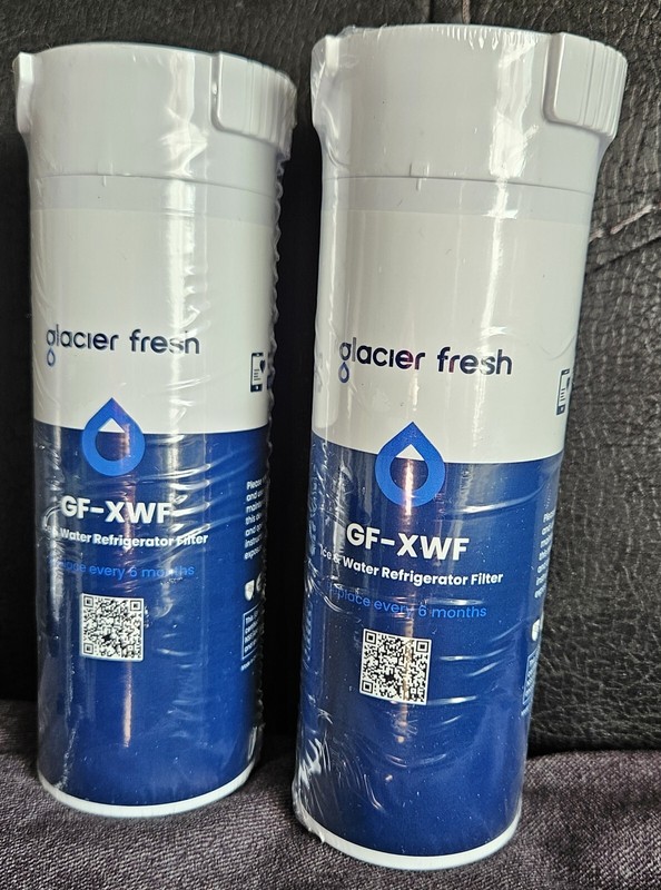 GLACIER FRESH GF-XWF Refrigerator Ice & Water Filter New Sealed Lot Of 2 (G52)