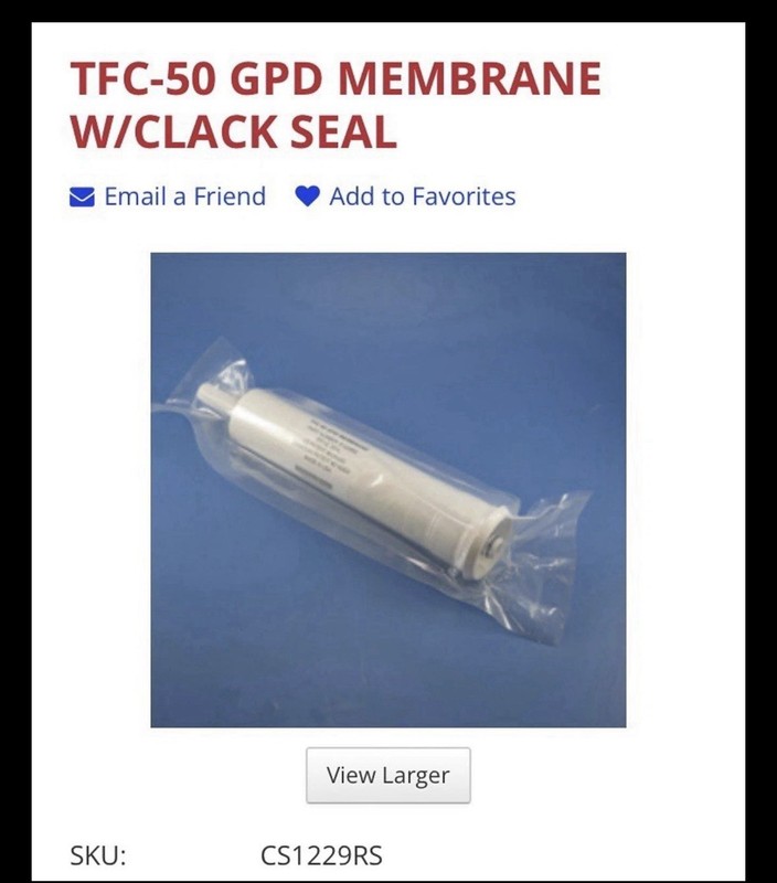 Microline TFC 335 RO 3 Stage Replacement Filters With Membrane gallery
