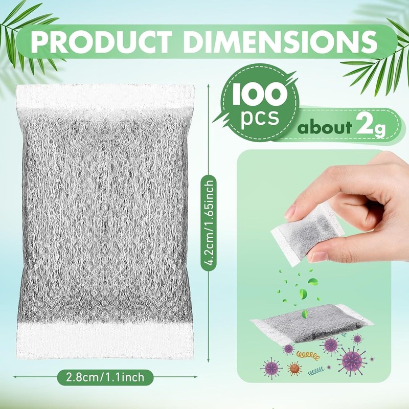 100 Pcs Activated Charcoal Water Filter Coconut Shell Distiller Filters Activate gallery