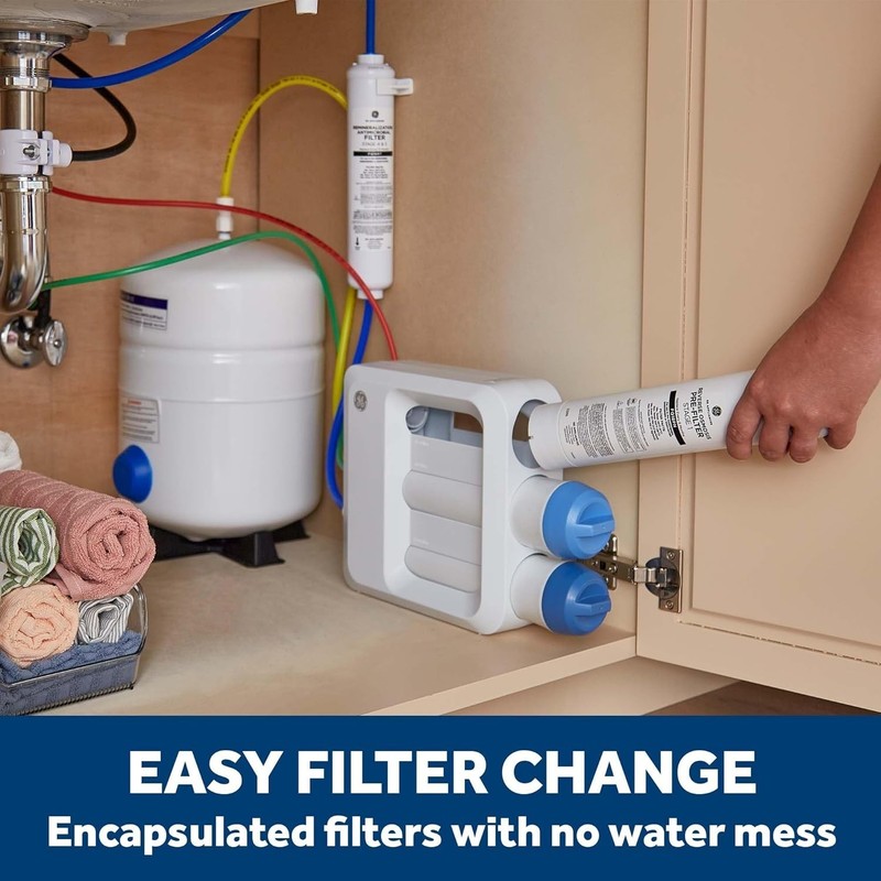 GE Under Sink 5-Stage Reverse Osmosis Water Filtration System GXRV40TBN gallery