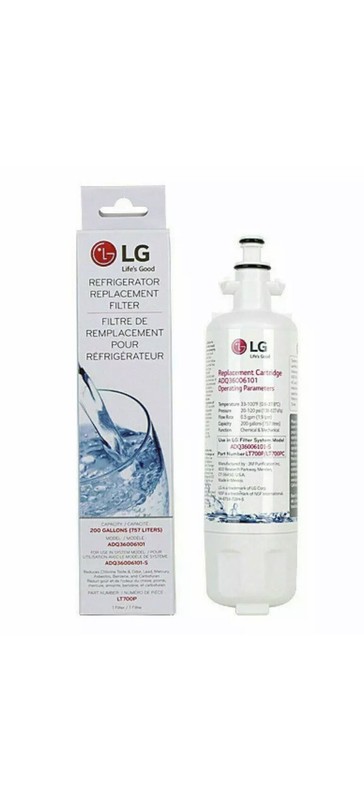 NEW LG LT700P Refrigerator Replacement Water Filter ADQ36006101 OEM Replacement