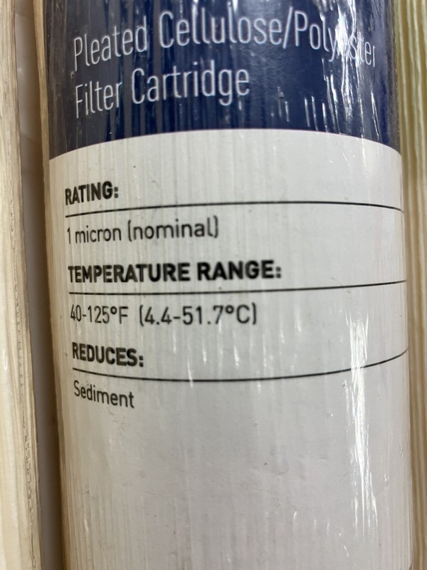 4 Pentek ECP1-10 Pleated Cellulose/ Polyester Filter Cartridge 1 Micron Filters gallery