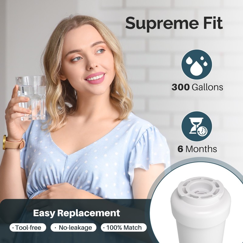 ICEPURE RWF0600A Refrigerator Water Filter Compatible for GE MWF, MWFINT, MWFA gallery