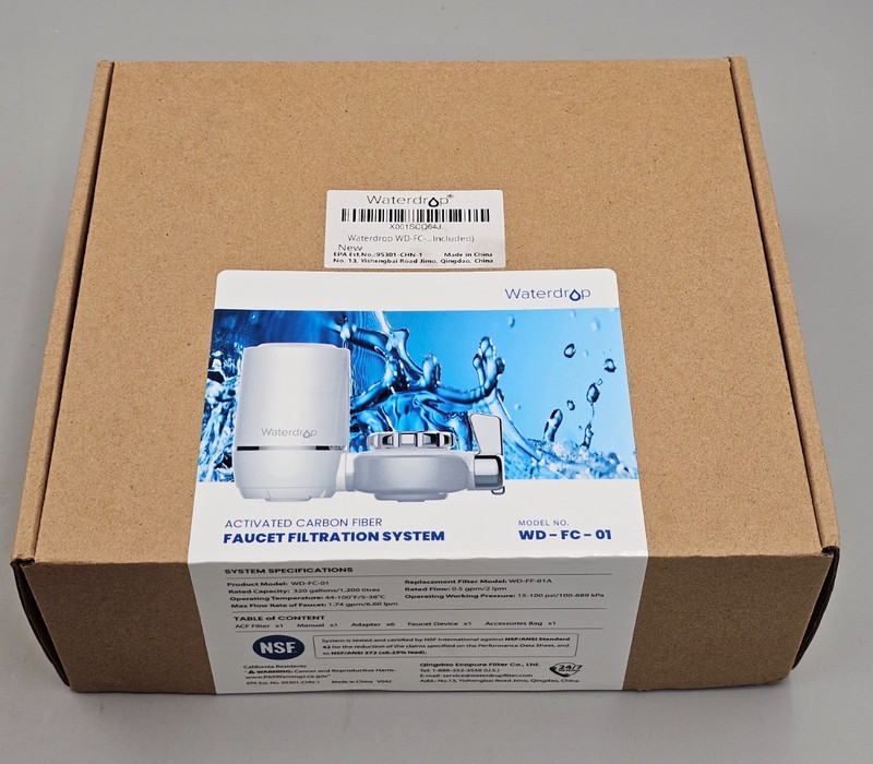 Waterdrop Water Filter for Sink Faucet Mount Water Filtration System WD-FC-01