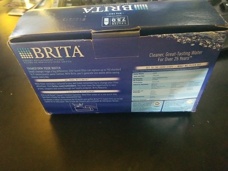 Brita Chrome Tap Water Faucet Filtration Replacement Filters 3 Pack FR-200 NEW gallery