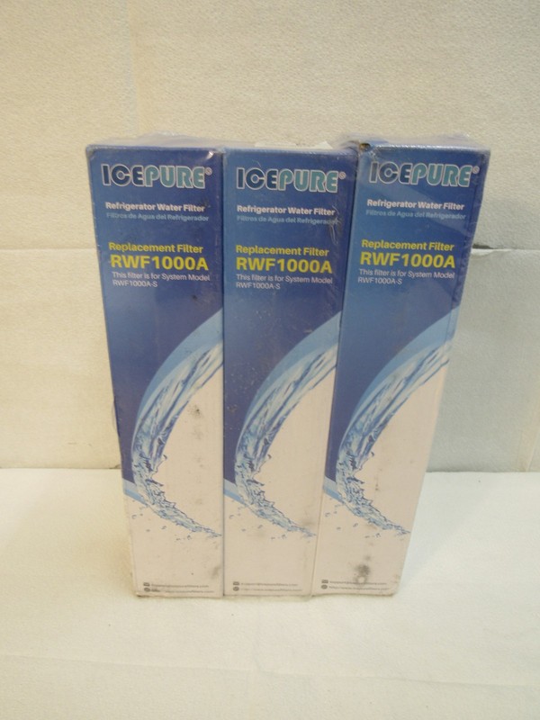 3 Pack – ICEPURE RWF1000A Refrigerator Water Filter Replacement