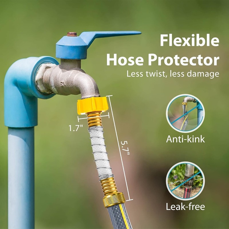AQUA CREST Garden Hose Water Filter with Hose Protector, Reduces Chlorine, Odor gallery
