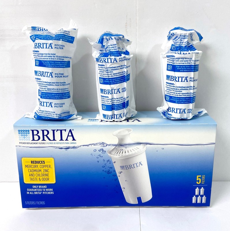 Brita Genuine Replacement Filters for Pitchers Dispensers – 3 Count – New Sealed