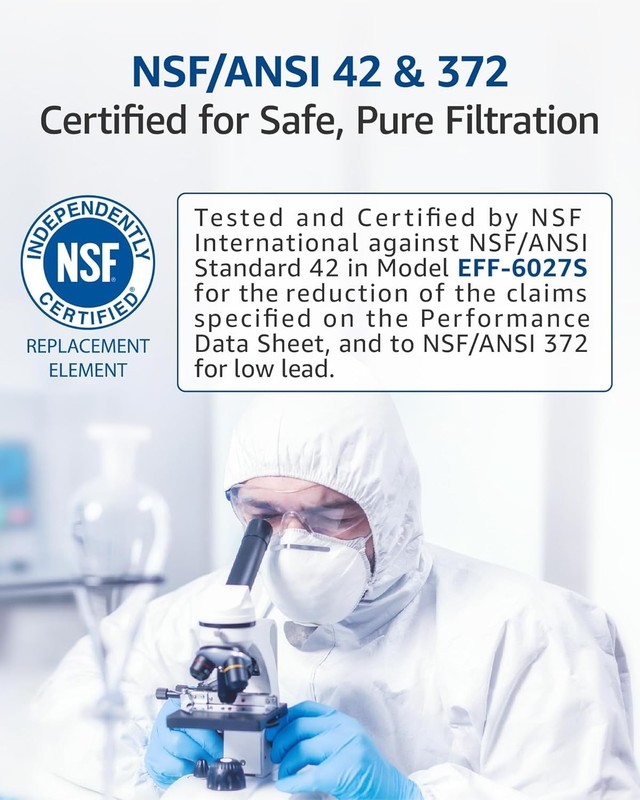 Water Filter Pack 3 Food-Grade Material NSF 42 Fit for Samsung Refrigerators gallery