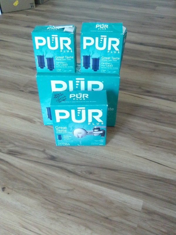 PUR PLUS Water Faucet Filtration Never Used + 10 Extra Sealed Filters