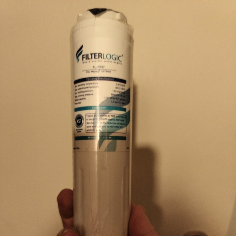 NEW FilterLogic FL-RF07 Refrigerator Water Filter compatible w Maytag ukf8001