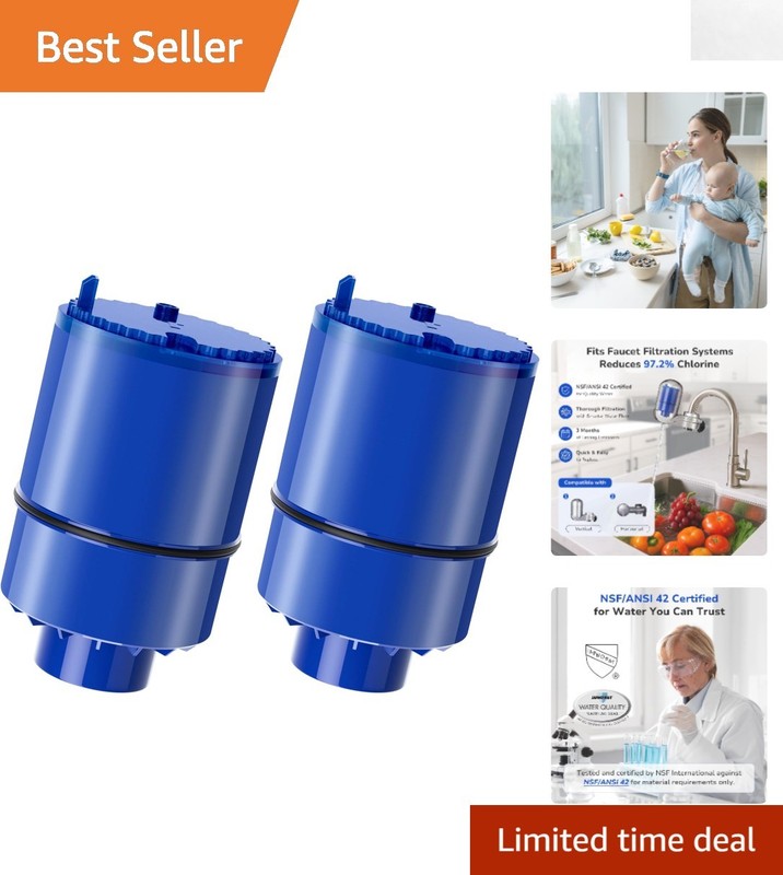 2-Pack NSF Certified PUR Water Filter Replacement – 99% Contaminant Reduction