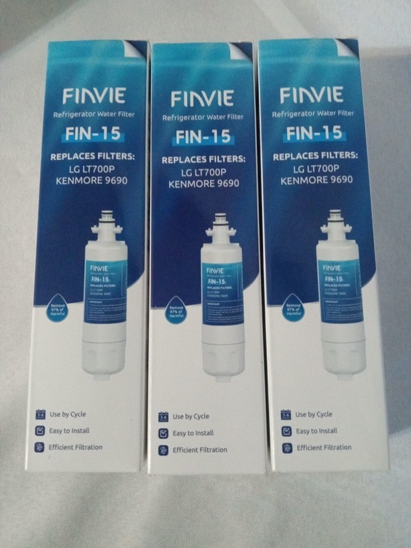 Finvie FIN-15 – 3 Pack for LG LT700P KENMORE 9690 Water Filter