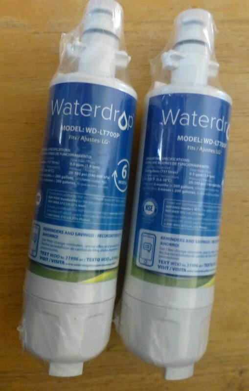 2x REFRIGERATOR WATER FILTERS MODEL WD-LT700P Sealed see Picture