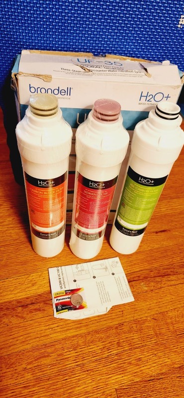 BRONDELL Coral UF-35 Carbon Block Replacement Water Filter Set 2 SEALED 1 OPENED