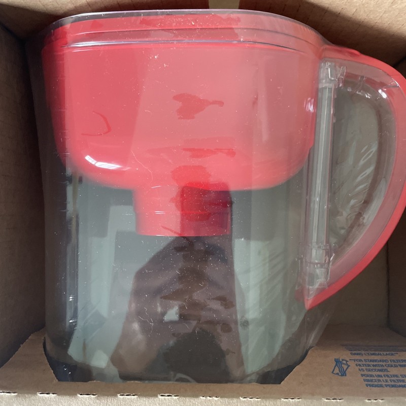 Brita metro water filter pitcher With Smart Light Indicator Red Clear New Open gallery