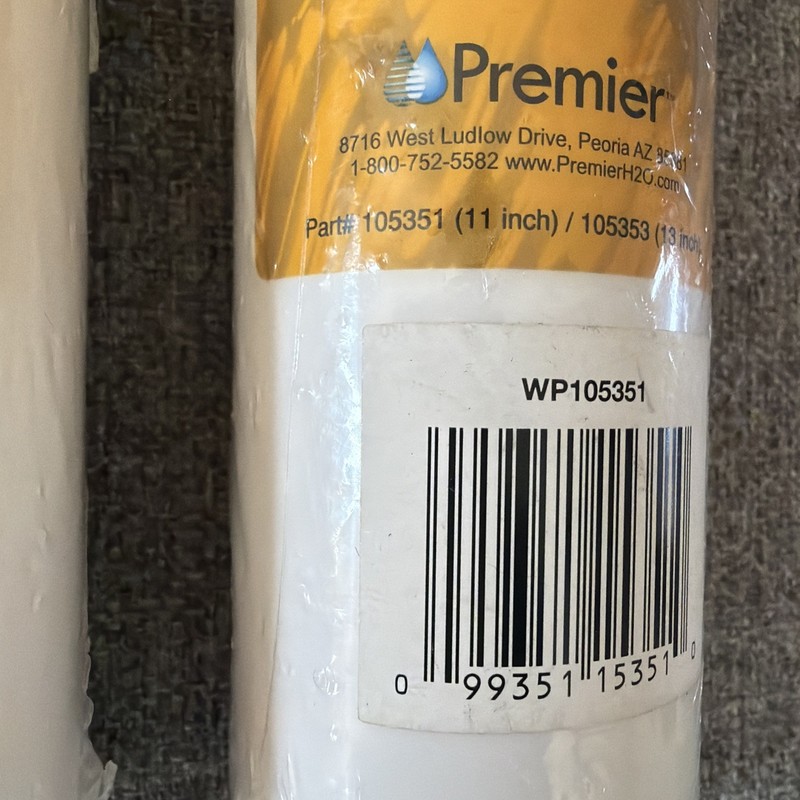 Premier Pre-Carbon Water Filter 105351 Yellow Pack Of 2 Pieces gallery