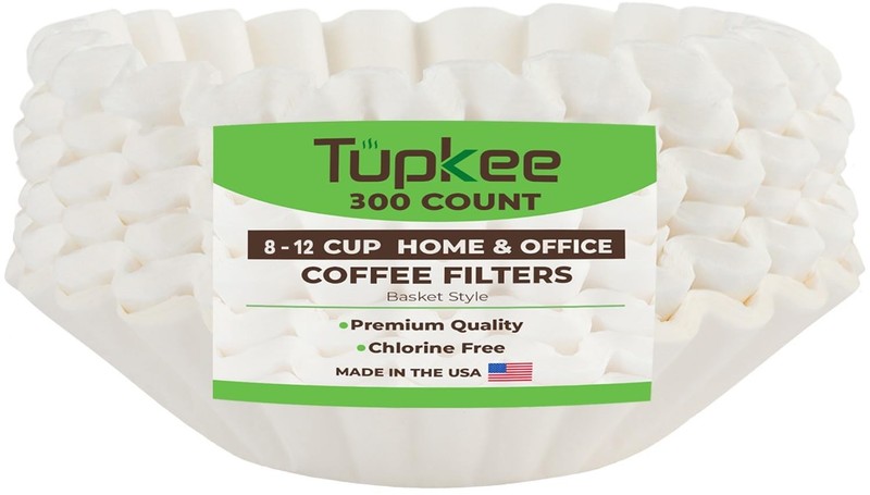 Tupkee Coffee Filters 8-12 Cups – 300 Count, 300 Count (Pack of 1), White