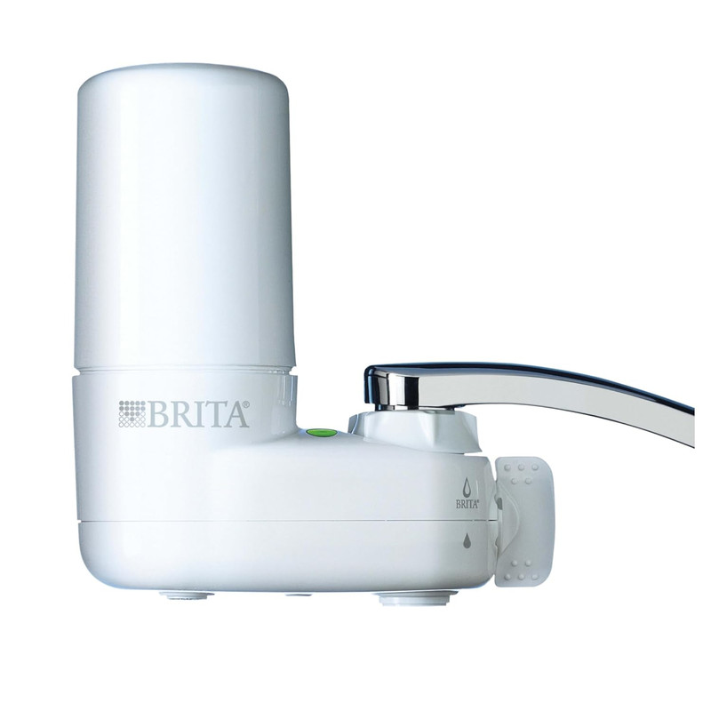 Brita Tap Water System Faucet Filter Change Reminder BPA Free Basic White